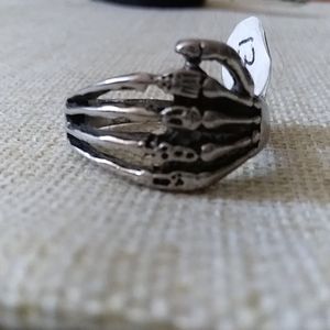 Skelton hand Harley Davidson Ring
